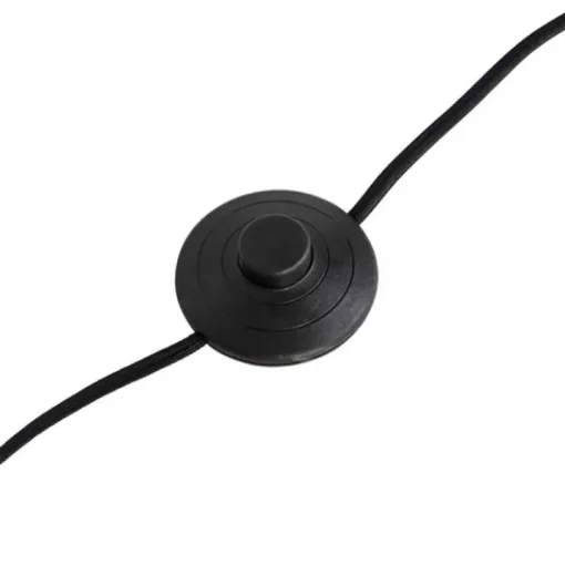 QAZQA Vloerlamp zwart kap pauw dessin rood 40 cm  - Simplo