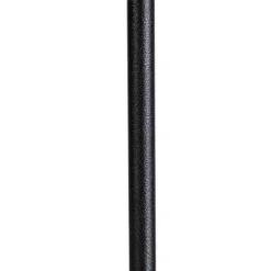 QAZQA Vloerlamp zwart met velours kap groen met goud 35 cm - Parte