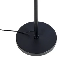 QAZQA Vloerlamp zwart met velours kap groen met goud 35 cm - Parte