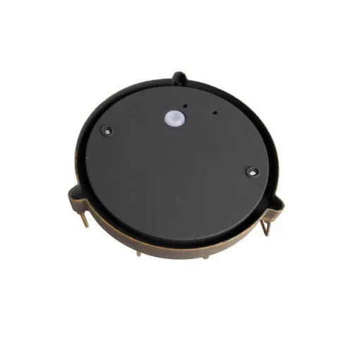 QAZQA Wand- en plafondlamp goud/messing rond IP44 - Noutica