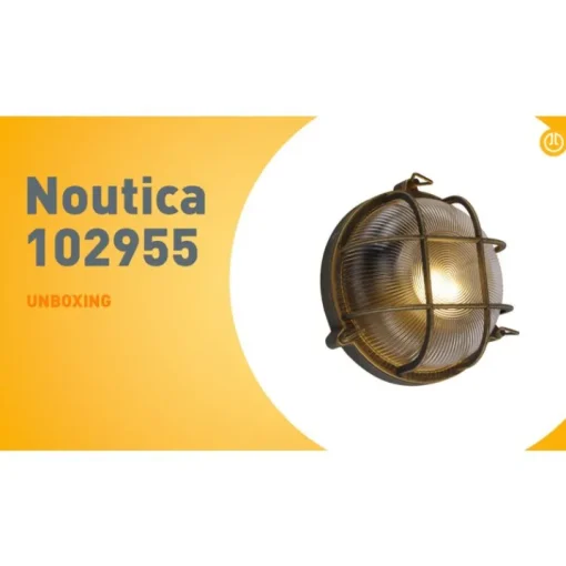 QAZQA Wand- en plafondlamp goud/messing rond IP44 - Noutica