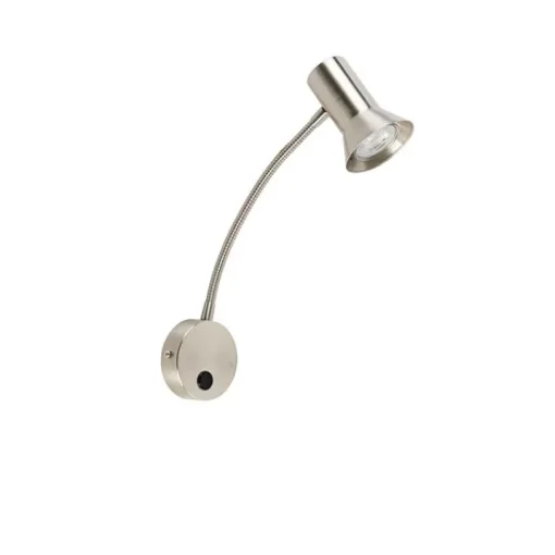 QAZQA Wandlamp staal met flexarm - Karin flex