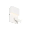 QAZQA Wandlamp wit incl. LED met USB en leeslamp met schakelaar - Robin