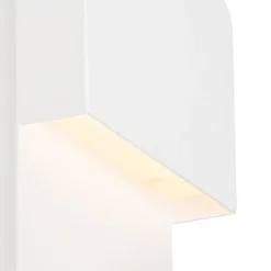 QAZQA Wandlamp wit incl. LED met USB en leeslamp met schakelaar - Robin
