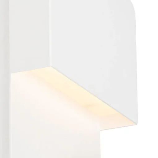 QAZQA Wandlamp wit incl. LED met USB en leeslamp met schakelaar - Robin