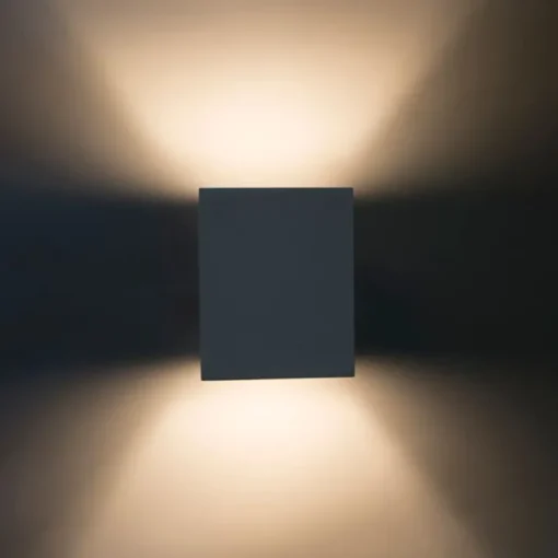 QAZQA Wandlamp wit vierkant - Sola