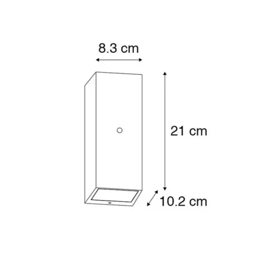 QAZQA Wandlamp zwart 2-lichts IP44 met bewegingssensor - Baleno