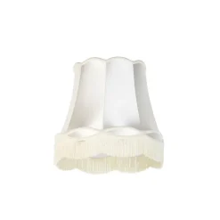 QAZQA Zijden lampenkap creme 45/30/44 - Granny
