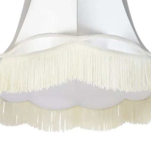 QAZQA Zijden lampenkap creme 45/30/44 - Granny